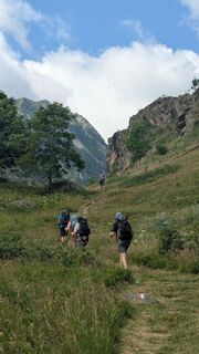 Photo de Angelika Perkmann le long du parcours
