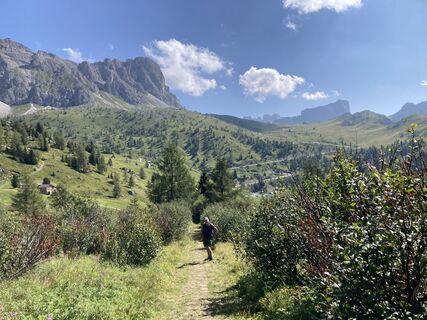 Foto de Marilena Locatelli a lo largo del recorrido