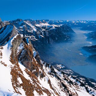 Blick vom Selun auf den Walensee.
