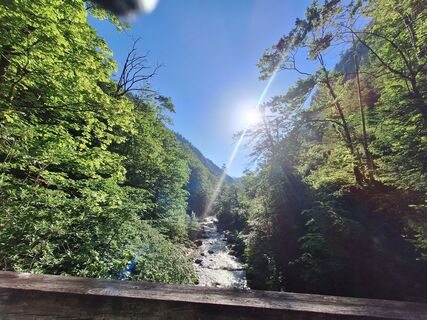 Photo de Brigitte Wölkart le long du parcours