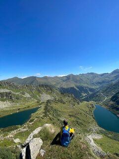 Ausblick beim Abstieg vom Deneck