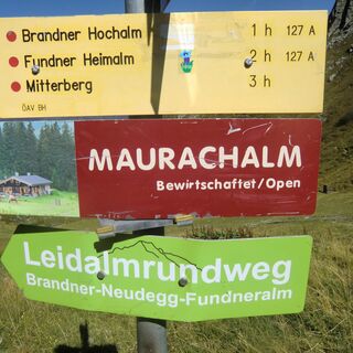 Gut beschilderte Wege