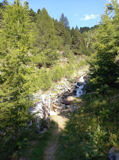 Zdjęcie z Klara Höfler wzdłuż trasy