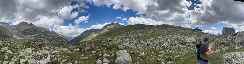 Photo de Oskar Vogel le long du parcours