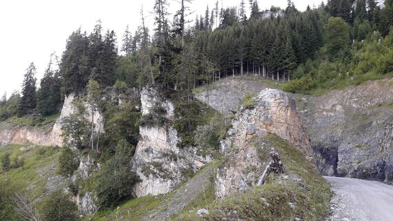 Felsdurchbruch Gesenk der Mautstraße