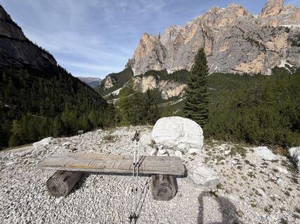 Photo de Sandra Wagemans le long du parcours