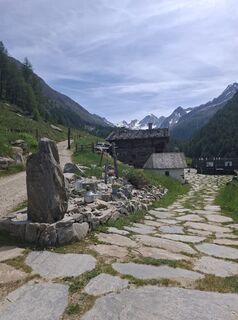 Foto von Brigitte entlang der Tour
