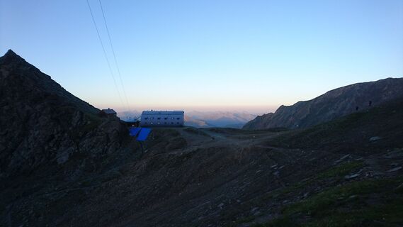 Die Stüdlhütte auf 2800m
