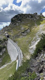 Foto de Wolfgang Christ a lo largo del recorrido