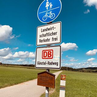 Beschilderung DB-Günztalradweg