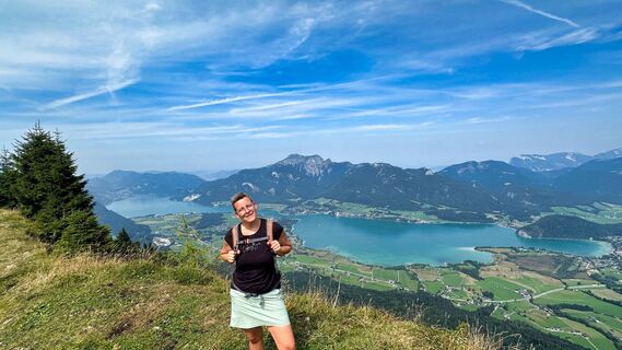 Foto von Kristina entlang der Tour