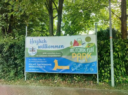 Motorikpark Recke Schild