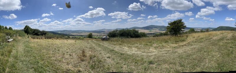 Foto von Siggi unterwegs entlang der Tour