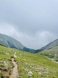 Photo de Elisa Kaufmann le long du parcours