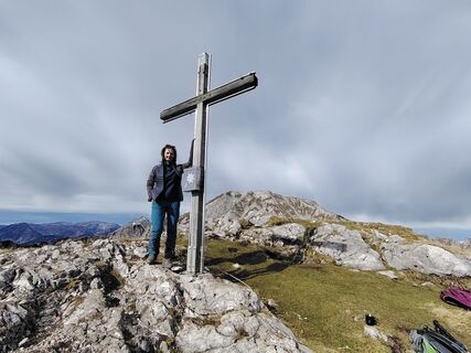 Photo de Angelika Silberhuber le long du parcours