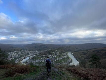 Foto van Ivo langs de tour