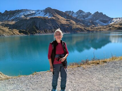 Foto de Brigitte Hepberger a lo largo del recorrido