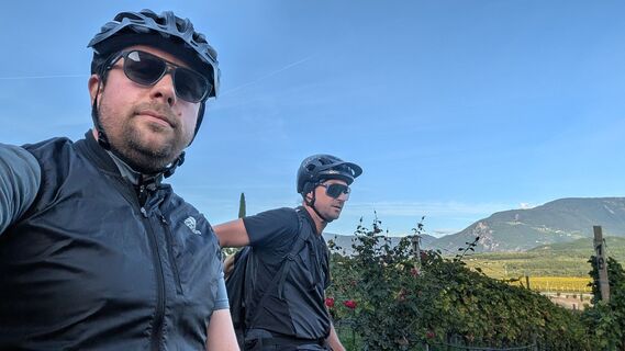 Photo de Simon Hauck le long du parcours