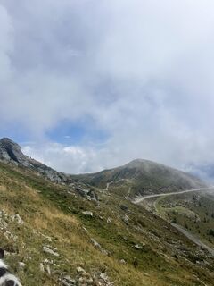 Photo de Luca le long du parcours