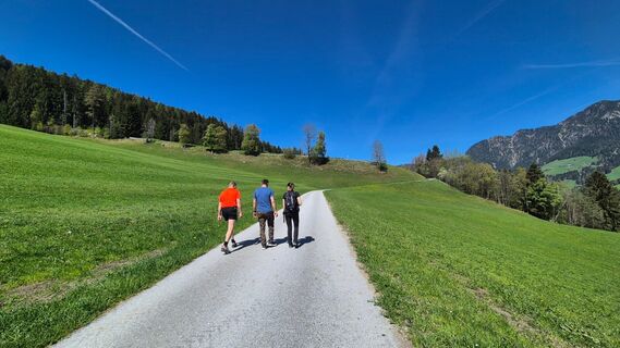 Wanderer am Mittleren Höhenweg