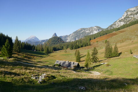 Grimming, Hochtausing und Schafberg am Horizont