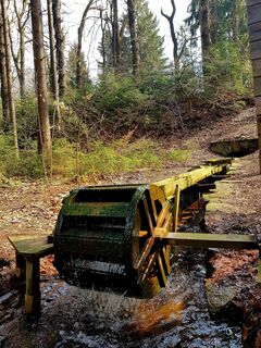 Wasserrad im Landschaftsschutzgebiet Erzengler Teich