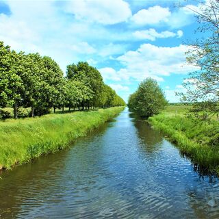 Blick von der Goliathbrücke auf die Milde ©Stadtarchiv