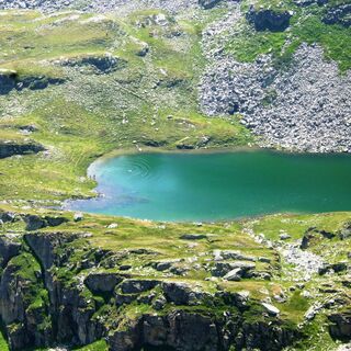 Der Alplsee oder oder auch Almsee genannt im Hintereggergraben.
