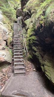 Photo de André Koch le long du parcours