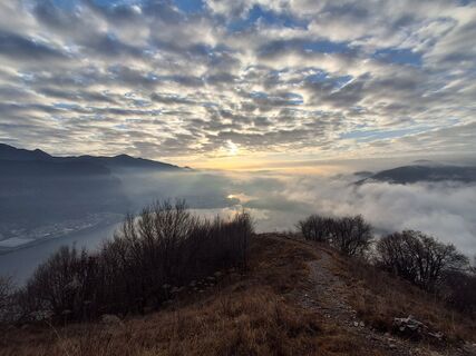 Foto de Marco Pezzuolo a lo largo del recorrido