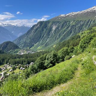 Blatten -Egga, mit Blick auf Blatten
