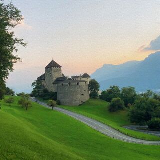 Block vom Quadretschweg zu Schloss Vaduz