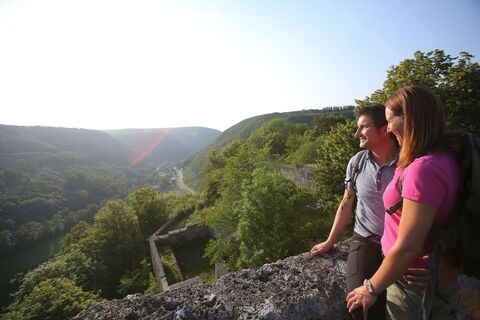 Ausblick von der Burgruine Hohenwittlingen