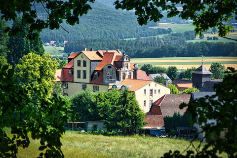 Blick auf das Schloss Riede
