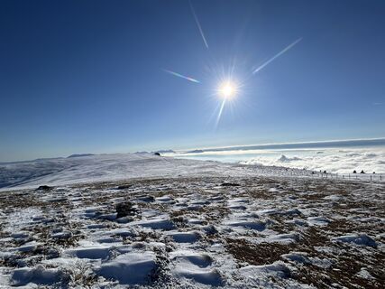Zdjęcie z Manuel Tillian wzdłuż trasy