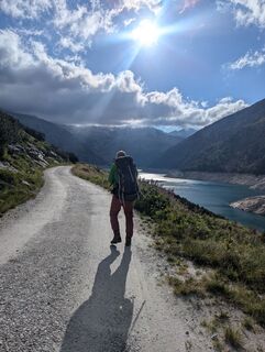 Foto von Anke entlang der Tour