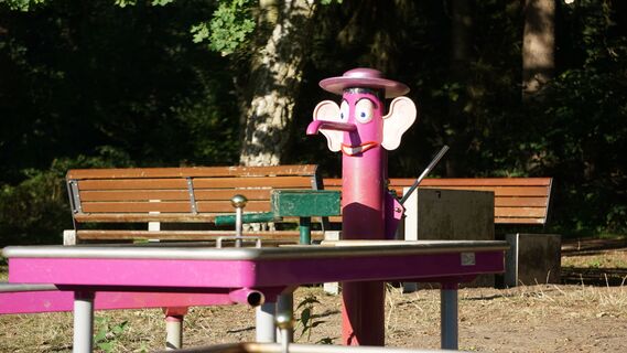 Wasserspiel am Lopausee