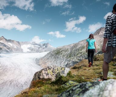 Wanderung entlang des Rhonegletschers