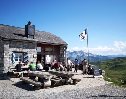 Aussicht Carschinahütte