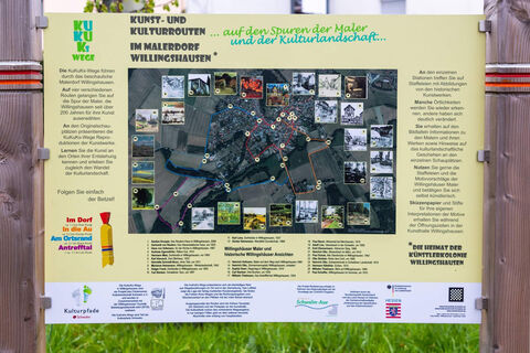 Kunst und Kulturrouten Infotafel