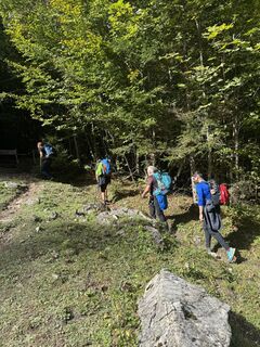 Photo de Elena Friesen le long du parcours
