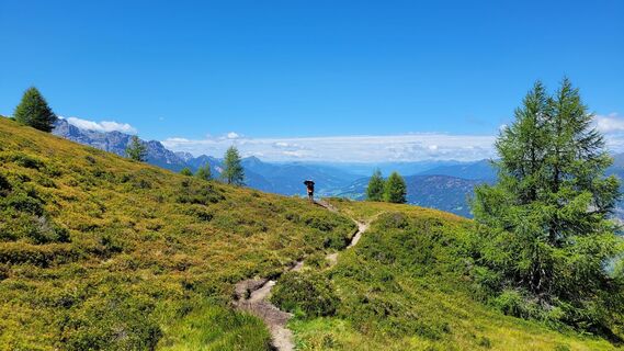 Photo de Juliane le long du parcours
