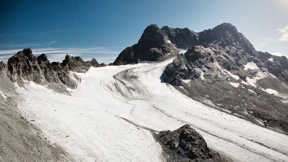 Piz Kesch und Porchabella Gletscher