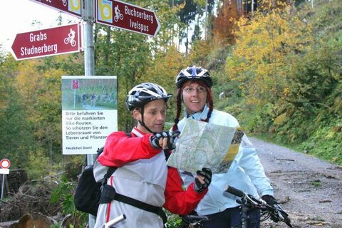 Gut beschilderte Bike-Wege
