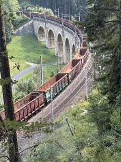 Foto de Johann Rameder a lo largo del recorrido