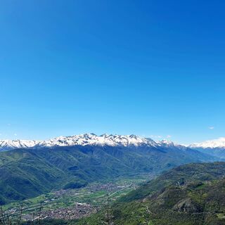 Panorama auf das Susa-Tal von Rocca Sella