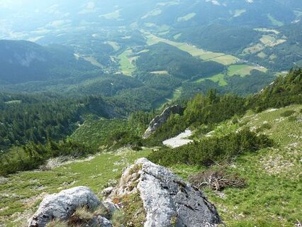 Tiefblicke am Weg Richtung Große Kanzel