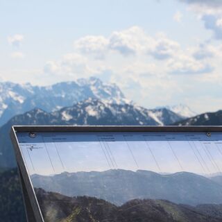 Blick Auf die Zugspitze vom Laber