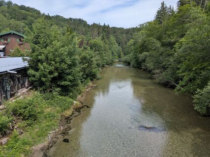 Photo de Eva Oppermann le long du parcours