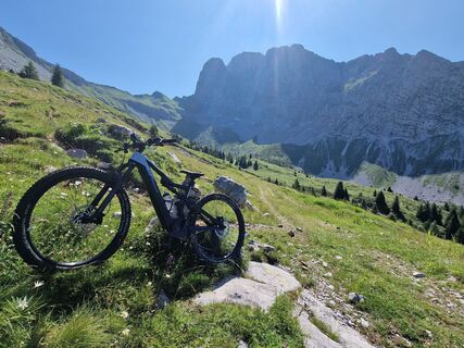 Photo de Cristian Mario Rota le long du parcours